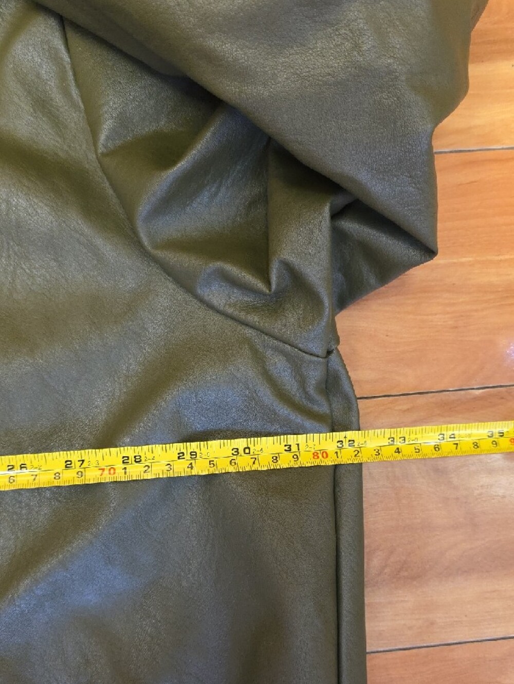 Ashley Graham Faux Leather Bomber Moto Jacket Fur Collar Olive Size 3X NEW - Picture 13 of 16